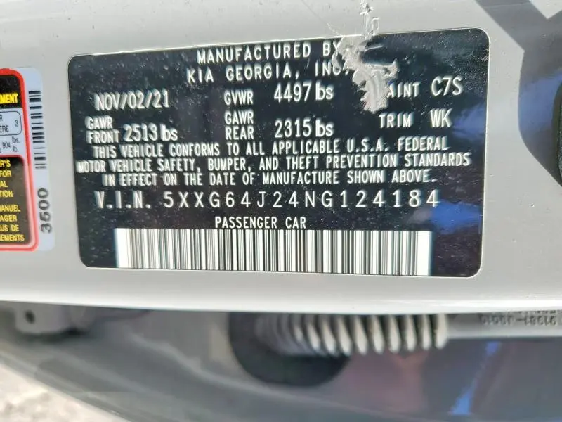 2022 KIA K5 GT LINE  