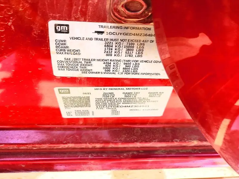 2021 CHEVROLET SILVERADO K1500 LTZ  