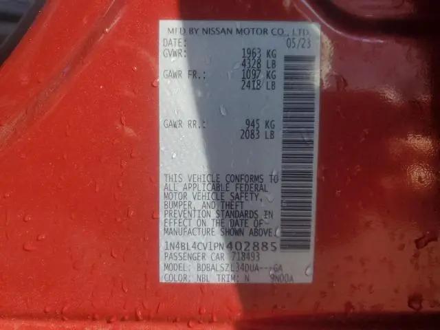 2023 NISSAN ALTIMA SR  