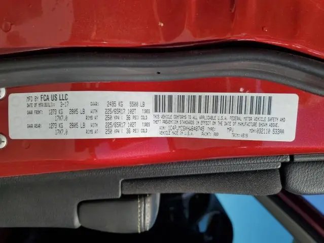 2017 JEEP CHEROKEE LATITUDE  