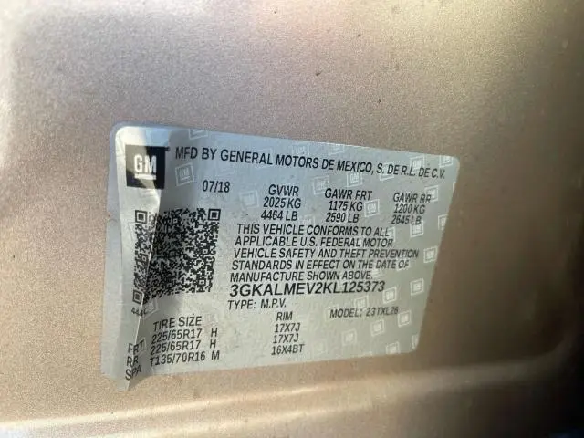 2019 GMC TERRAIN SLE  