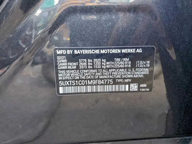 2021 BMW X3 XDRIVE30E  