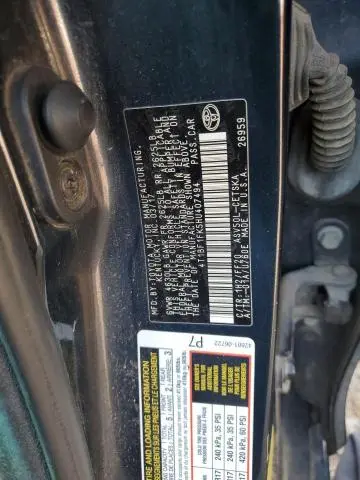 2017 TOYOTA CAMRY LE  