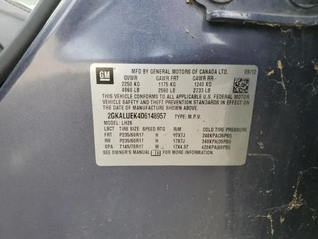 2013 GMC TERRAIN SLT  