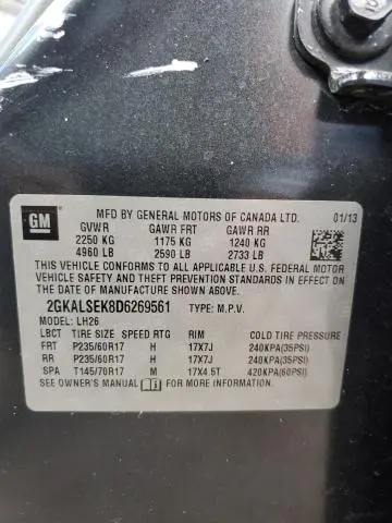 2013 GMC TERRAIN SLE