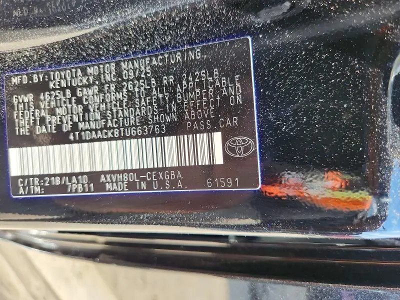 2026 TOYOTA CAMRY XLE  