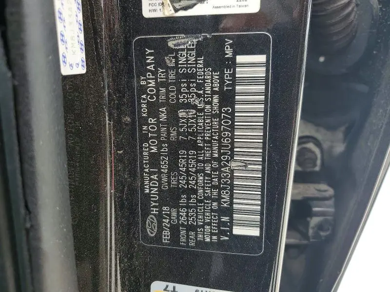 2018 HYUNDAI TUCSON VALUE  