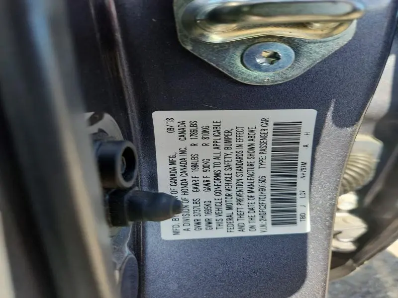 2018 HONDA CIVIC EX  