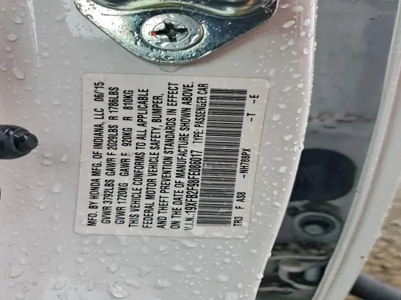 2015 HONDA CIVIC EXL  