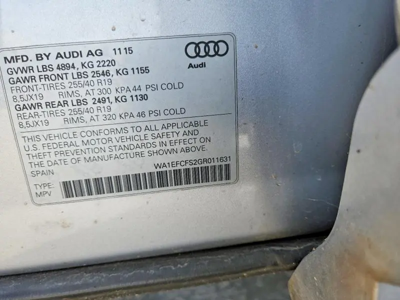 2016 AUDI Q3 PREMIUM PLUS  