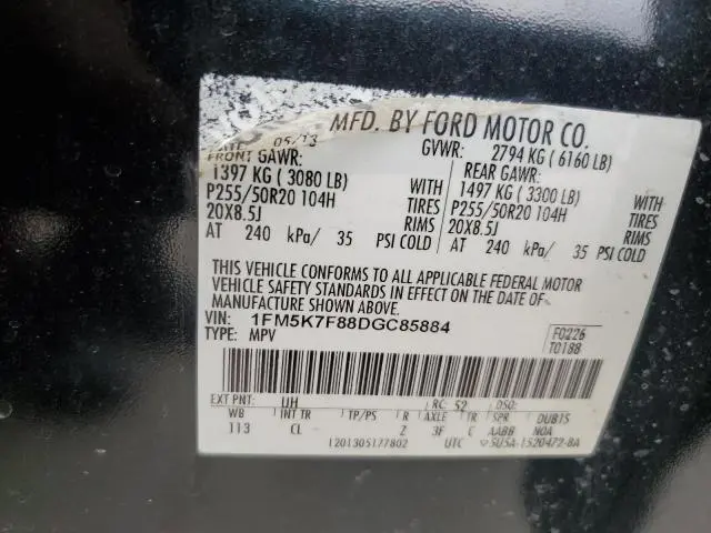 2013 FORD EXPLORER LIMITED