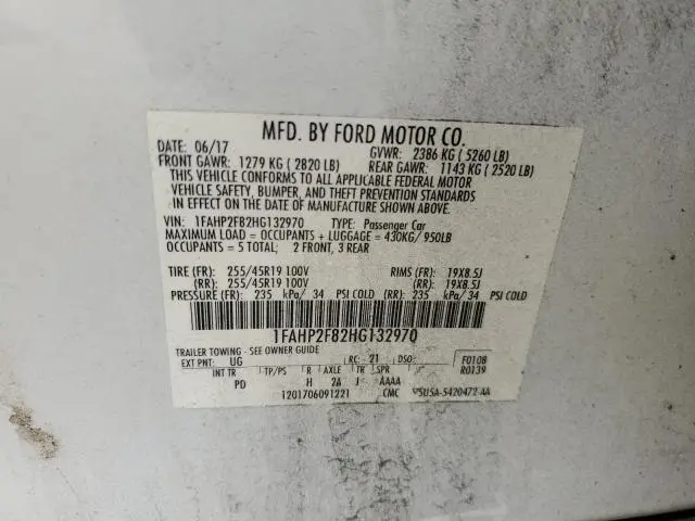 2017 FORD TAURUS LIMITED