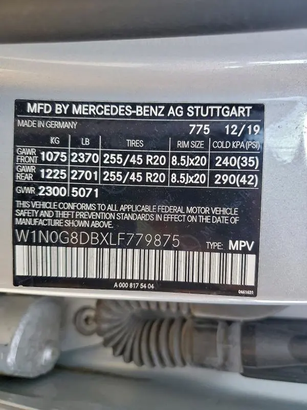 2020 MERCEDES-BENZ GLC 300  