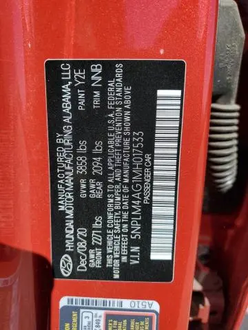 2021 HYUNDAI ELANTRA SEL  