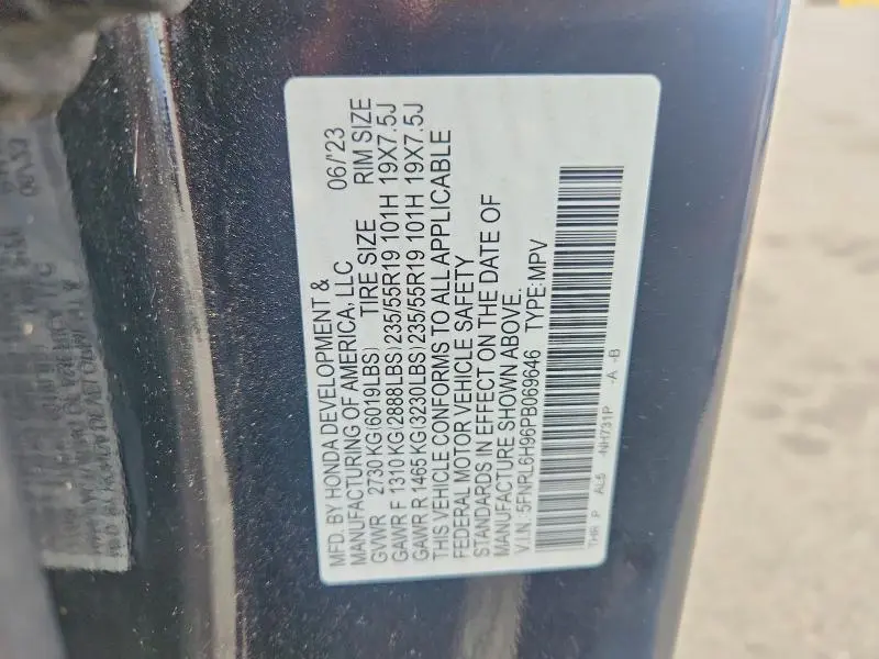 2023 HONDA ODYSSEY ELITE  