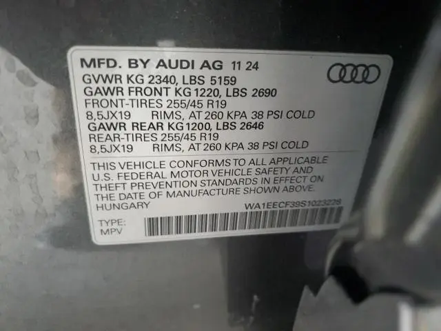2025 AUDI Q3 PREMIUM PLUS S LINE 45  