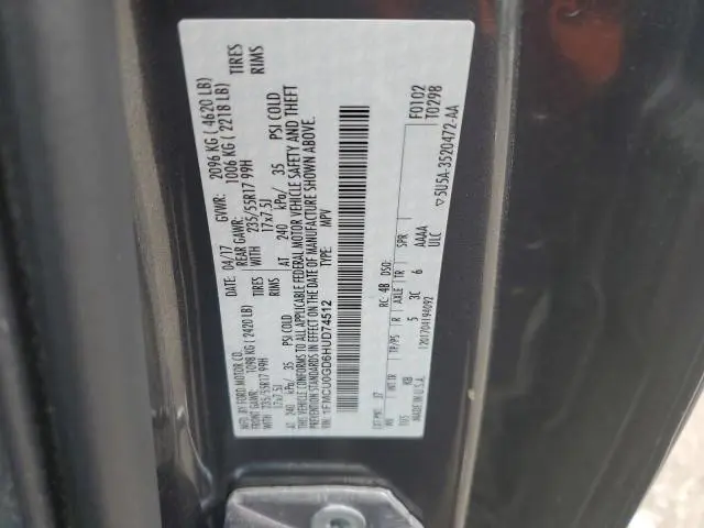 2017 FORD ESCAPE SE  