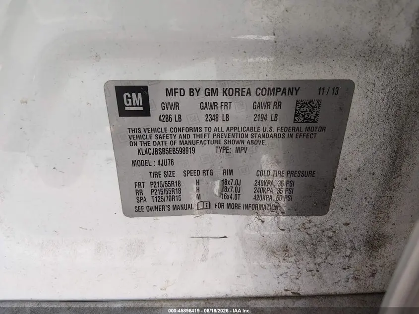 2014 BUICK ENCORE CONVENIENCE