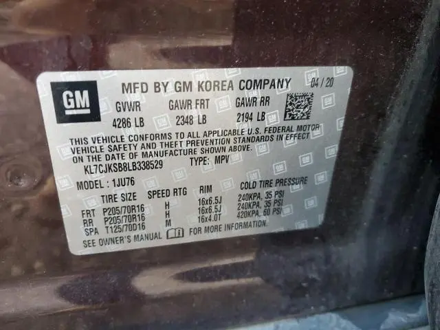 2020 CHEVROLET TRAX LS  