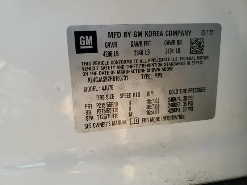 2017 BUICK ENCORE PREFERRED  