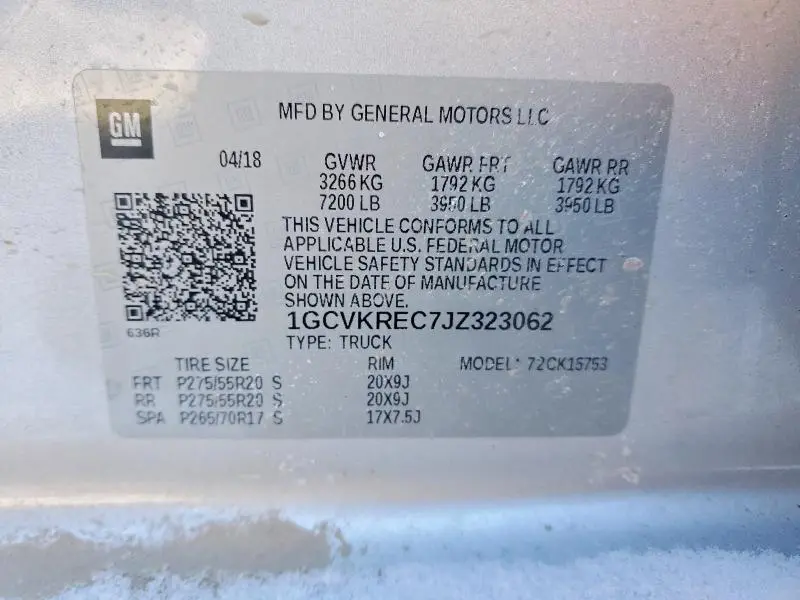 2018 CHEVROLET SILVERADO K1500 LT  