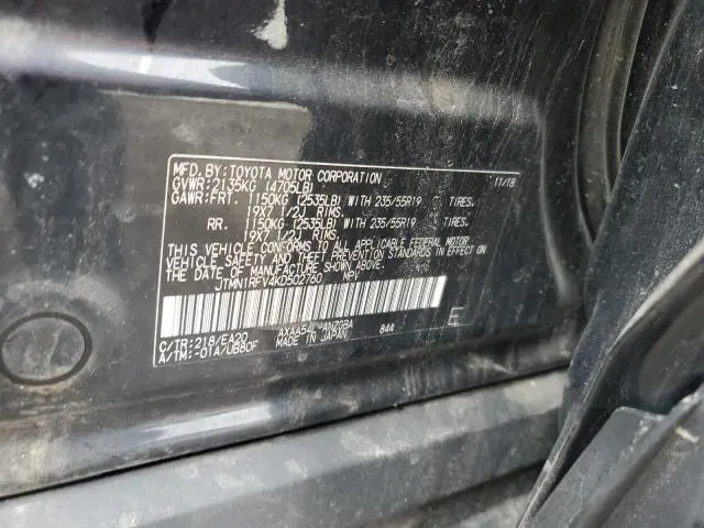 2019 TOYOTA RAV4 LIMITED  