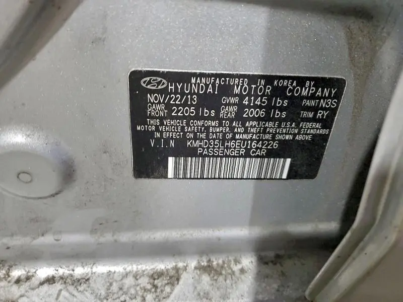 2014 HYUNDAI ELANTRA GT   