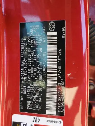 2011 TOYOTA CAMRY BASE  