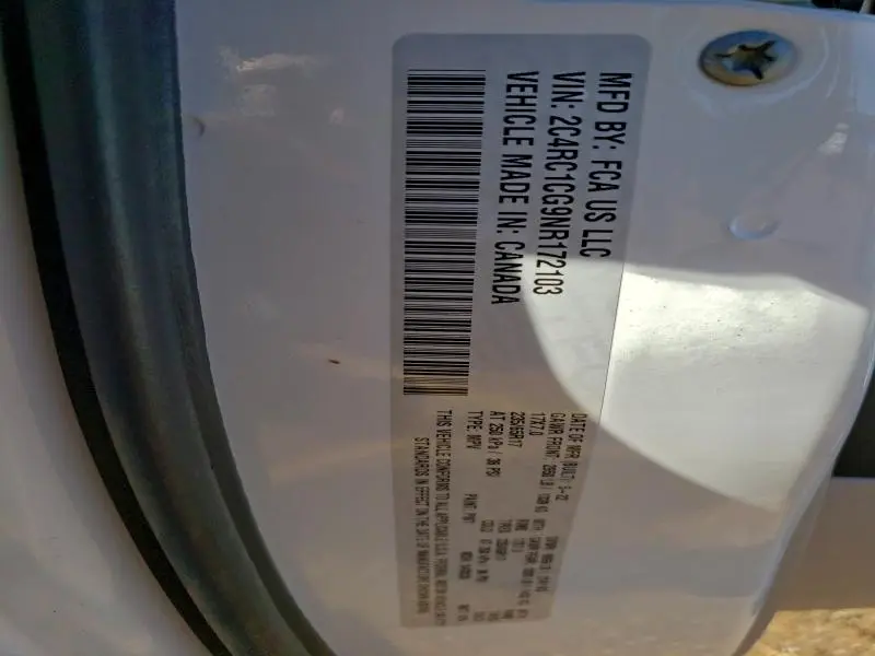 2022 CHRYSLER VOYAGER LX  