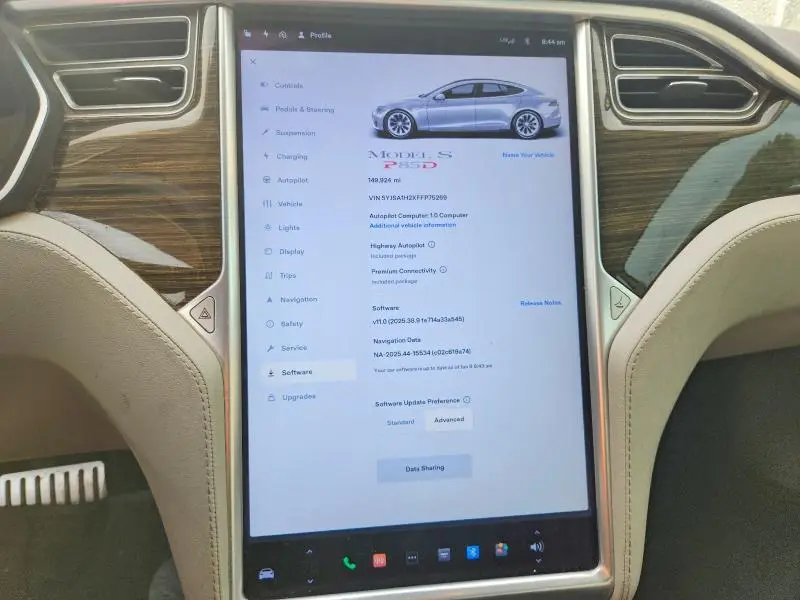 2015 TESLA MODEL S 85D  