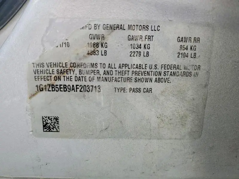 2010 CHEVROLET MALIBU LS  