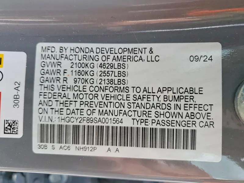 2025 HONDA ACCORD TOURING HYBRID  
