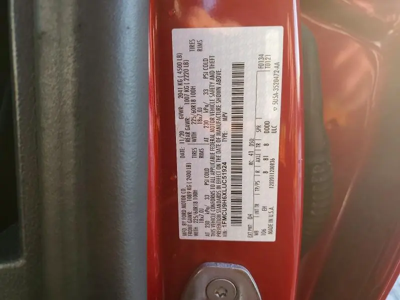 2020 FORD ESCAPE SEL  