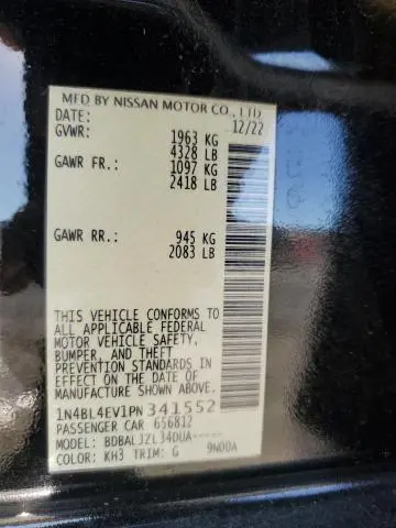 2023 NISSAN ALTIMA SL  