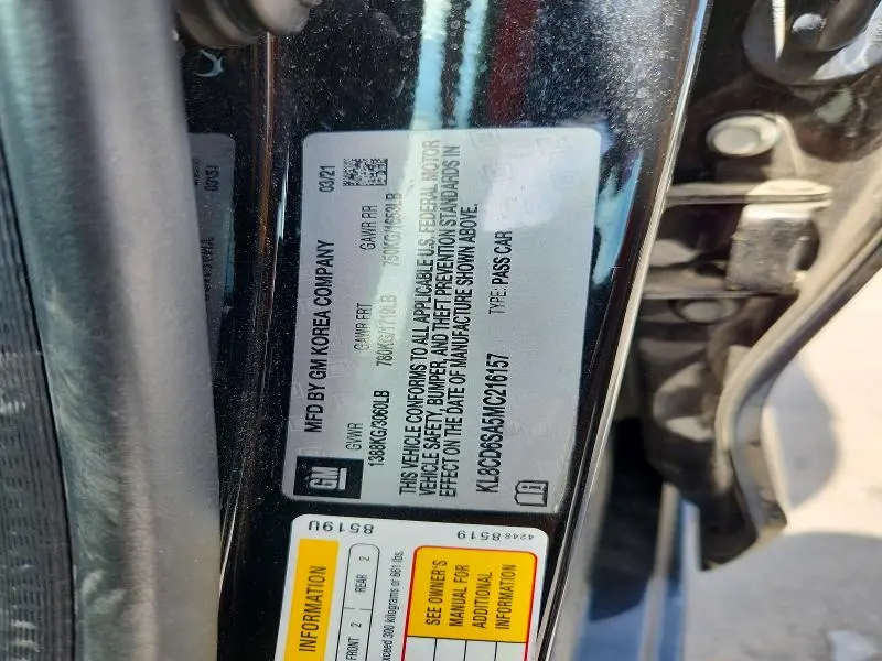 2021 CHEVROLET SPARK 1LT  
