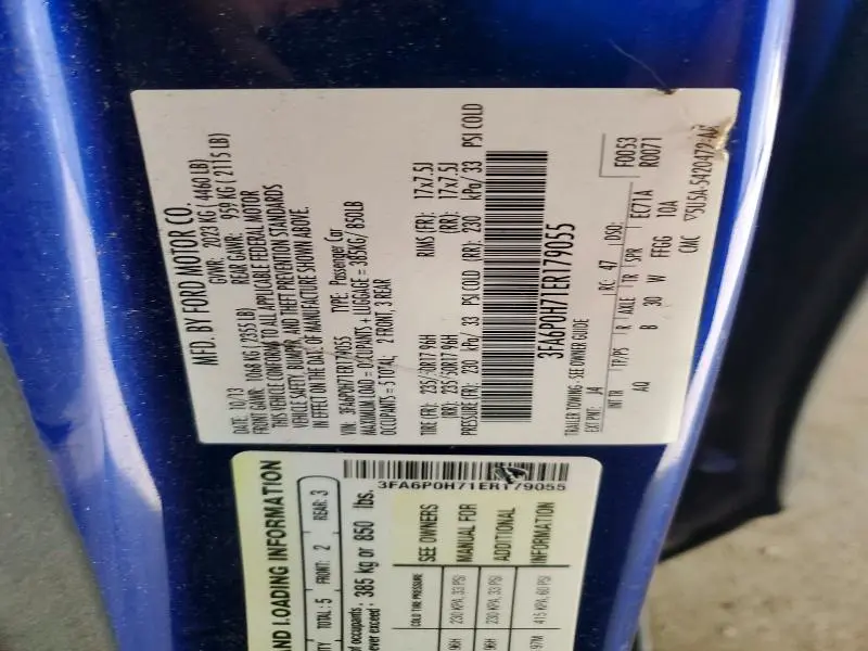 2014 FORD FUSION SE  