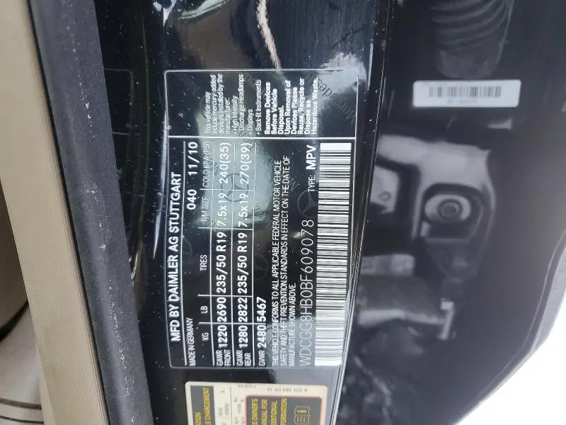 2011 MERCEDES-BENZ GLK 350 4MATIC  