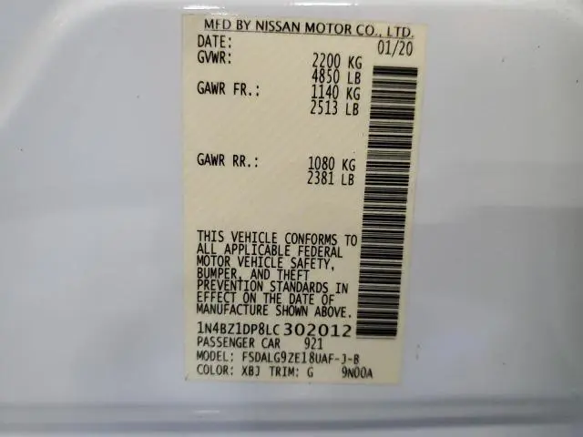2020 NISSAN LEAF SL PLUS  
