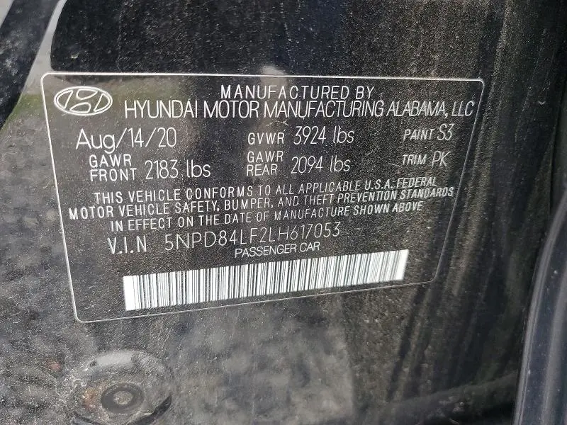 2020 HYUNDAI ELANTRA VALUE EDITION  