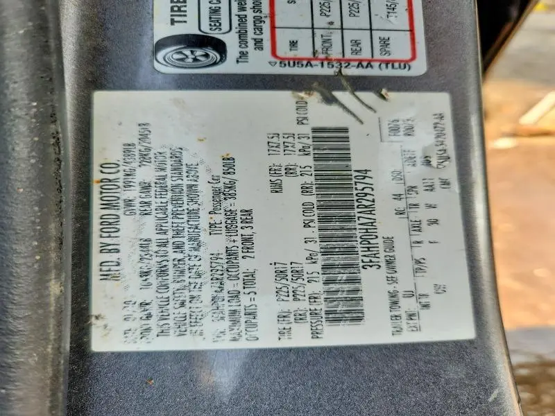 2010 FORD FUSION SE  