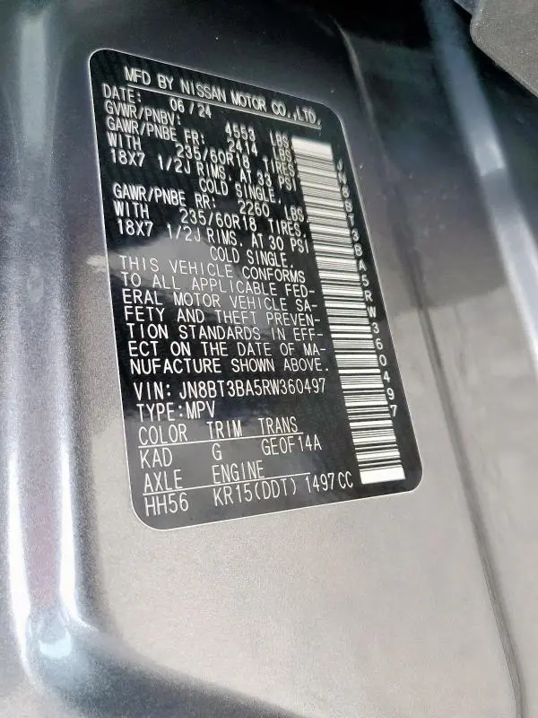 2024 NISSAN ROGUE SV