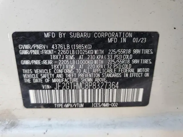 2023 SUBARU CROSSTREK LIMITED