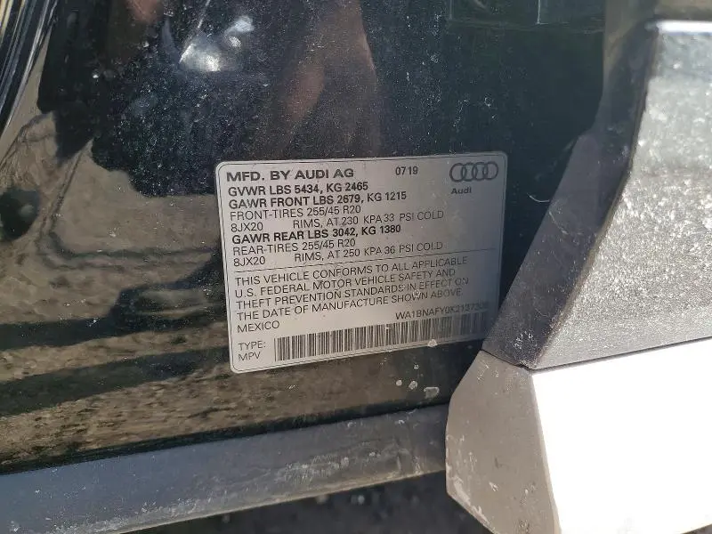 2019 AUDI Q5 PREMIUM PLUS  