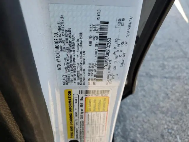 2016 FORD FUSION S  