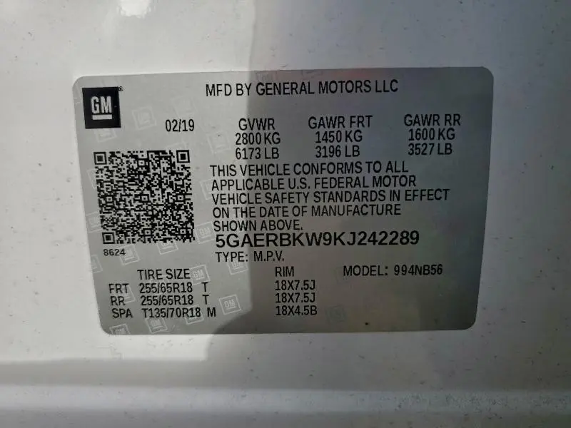 2019 BUICK ENCLAVE ESSENCE  