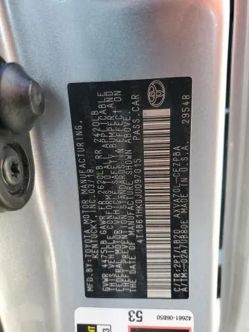 2018 TOYOTA CAMRY XSE  