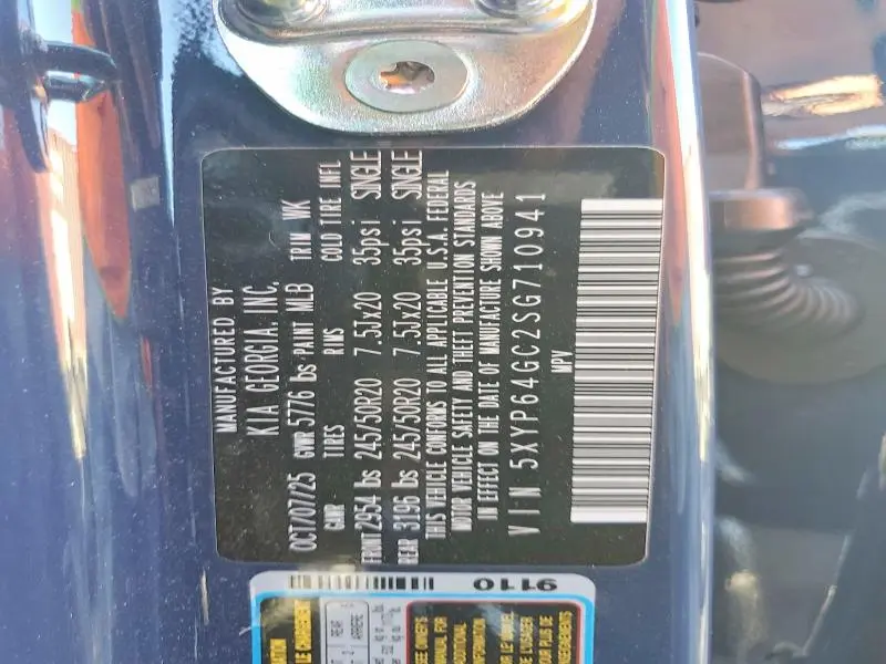 2025 KIA TELLURIDE S  