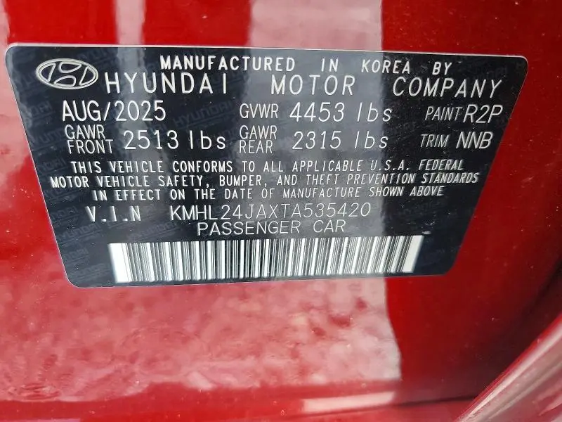 2026 HYUNDAI SONATA SE  