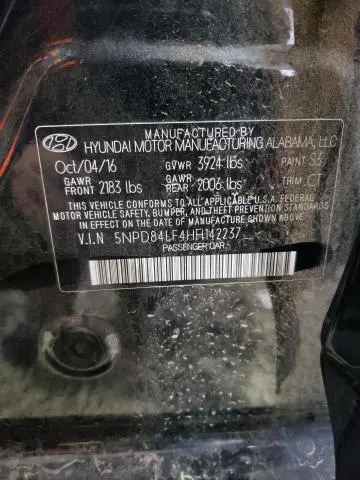 2017 HYUNDAI ELANTRA SE