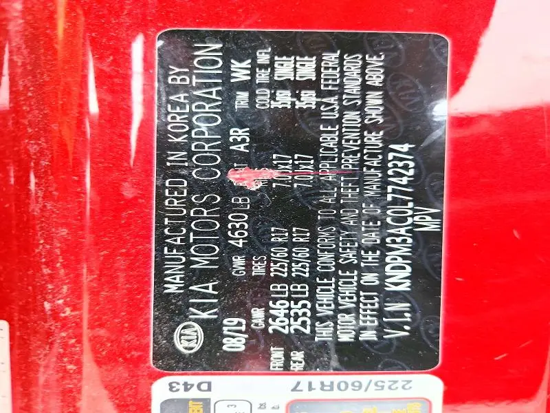 2020 KIA SPORTAGE LX  